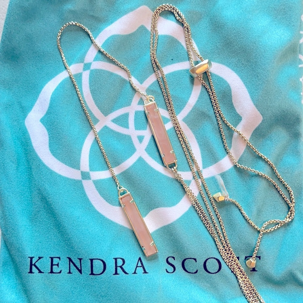 NWOT Kendra Scott Lilly Y Necklace in Gold